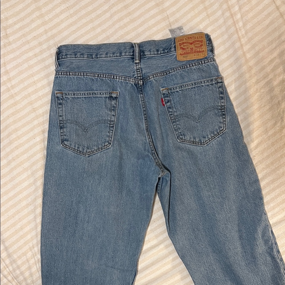 Vintage Levi's Straight Leg Jeans in Light Blue